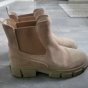 Tan Suede Ankle Boots